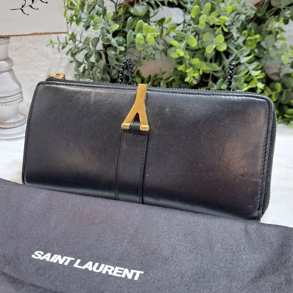 Authentic Saint Laurent Zipper Wallet - Picture 12 of 14